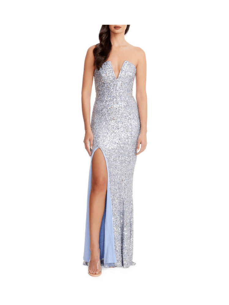 Dress the Population Fernanda Sequin Strapless Gown  