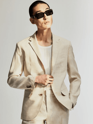 HM Slim Fit Linen Jacket