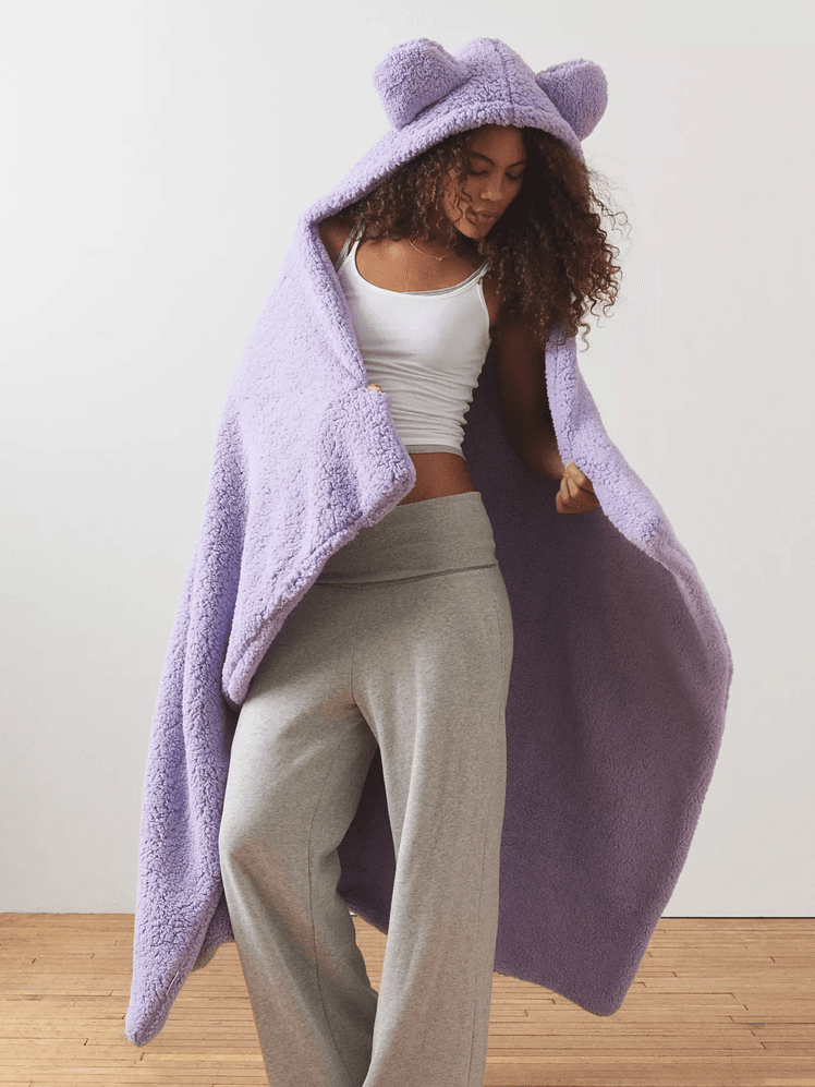 Urban Outfitters Animal Ears Fleece Throw Blanket 